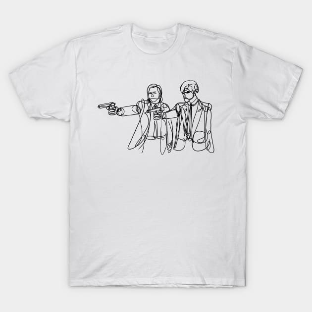 Vincent and Jules T-Shirt by RageInkAge